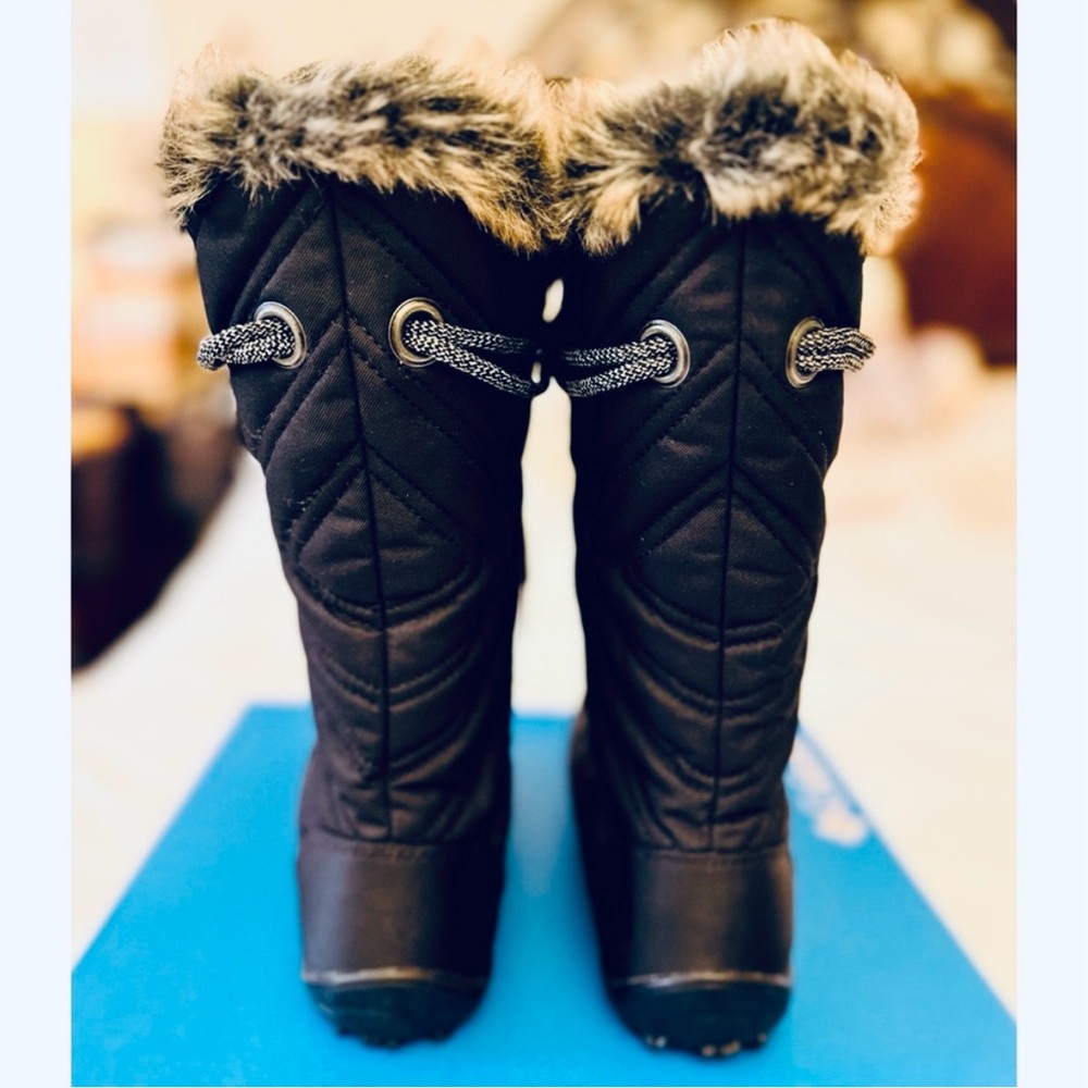 Columbia Minx Mid III Insulated Waterproof Boots Black Titanium Grey Size 7. - Picture 4 of 13